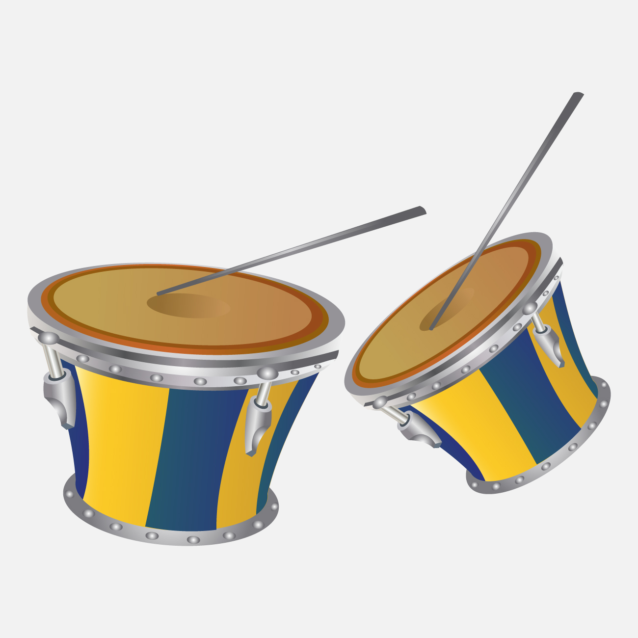 Samba-groove på trommer